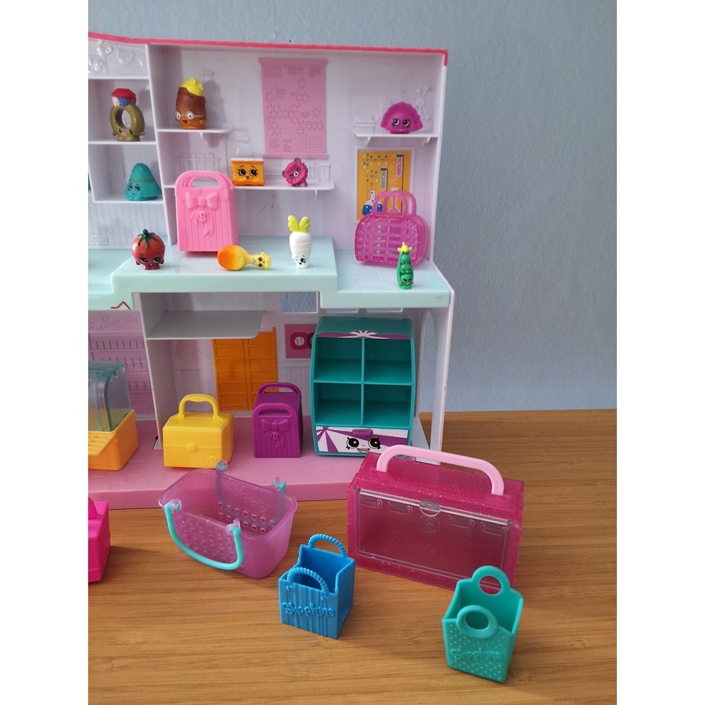Shopkins Bundle Including Happyville High School, Figures, Bags And Furniture - Picture 4 of 8